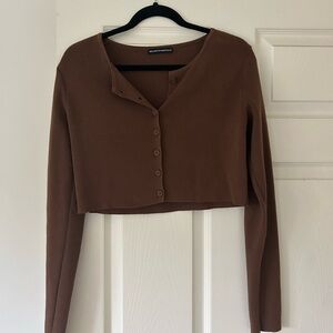 brandy melville brown long sleeve